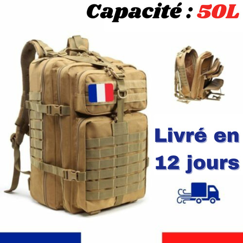 Sac dos 50l militaire - dos,